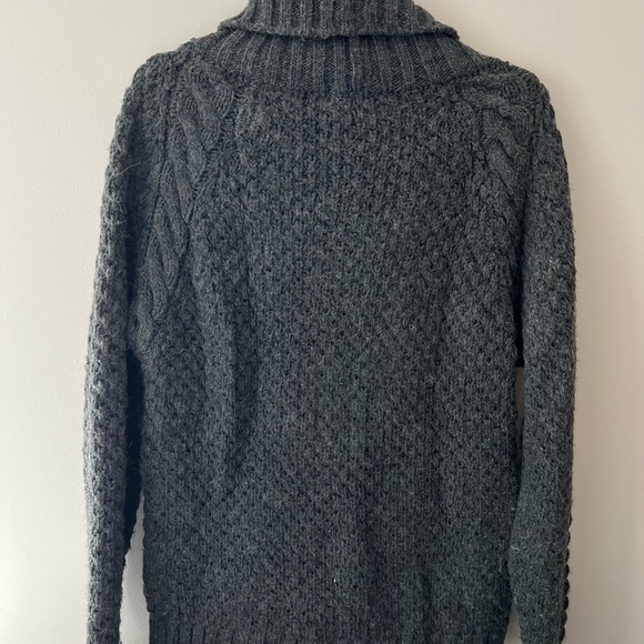 Zara men grey knitted button cardigan - Picture 3 of 4